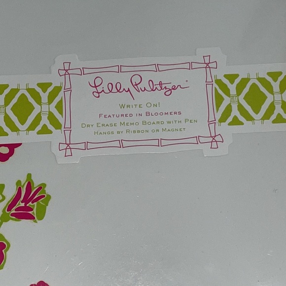 Lilly Pulitzer White Board in Bloomers & Pocket Pad in Havana Good Time NWT - Picture 6 of 8